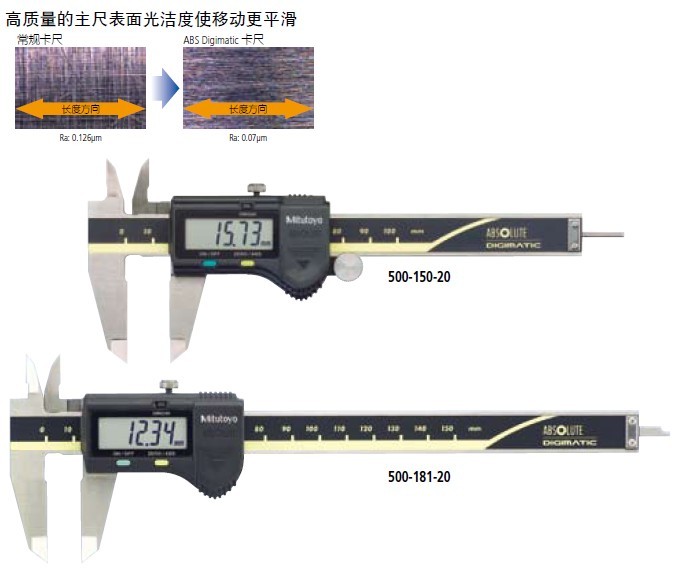 電子數(shù)顯卡尺帶SPC輸出(硬質(zhì)合金內(nèi)、外徑測量爪)500-175-20