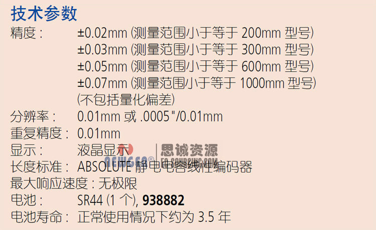 電子數(shù)顯卡尺帶SPC輸出(硬質(zhì)合金內(nèi)、外徑測量爪)500-175-20