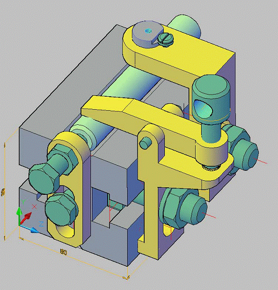 夾具結(jié)構(gòu)3D圖 夾具圖