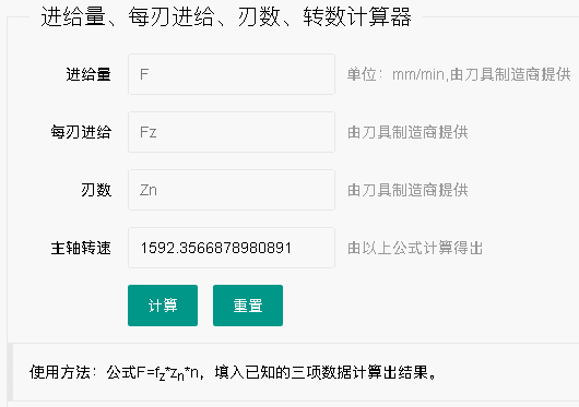 快速計(jì)算切削速度、進(jìn)給量、每刃進(jìn)給、刃數(shù)、主軸轉(zhuǎn)數(shù)